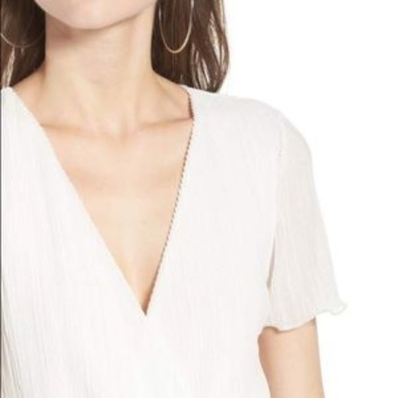 SOLD Leith Pleat Surplice Wrap Dress - Picture 7 of 7